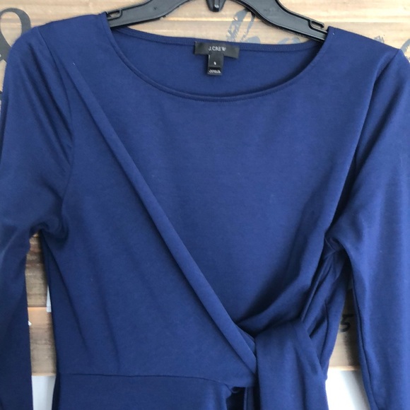 Jcrew Drapey Tie Wrap Dress - Picture 3 of 9